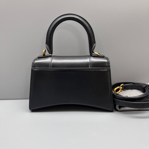 Balenciaga Hourglass Xs Calfskin Black