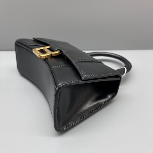 Balenciaga Hourglass Xs Calfskin Black
