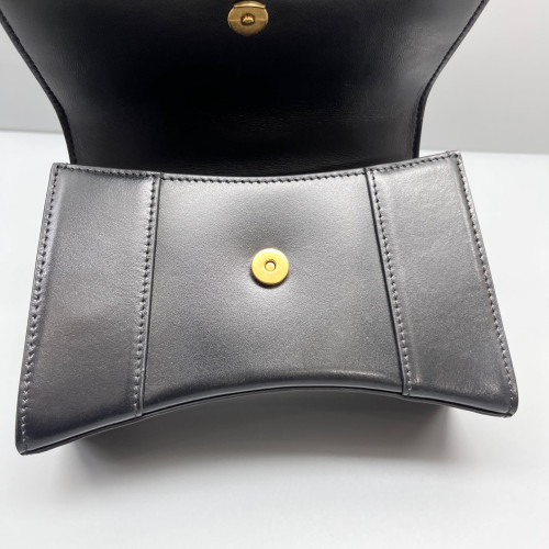 Balenciaga Hourglass Xs Calfskin Black