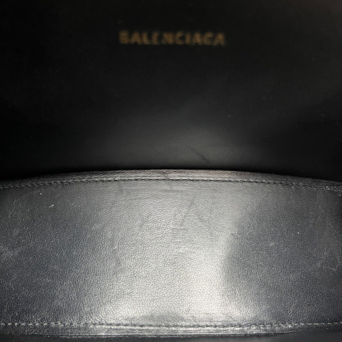 Balenciaga Hourglass Xs Calfskin Black