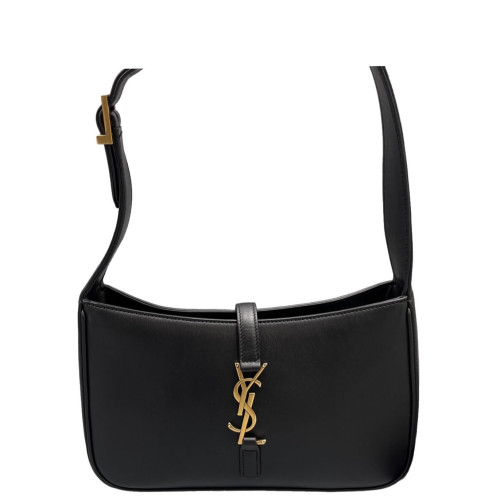 Yves Saint Laurent LE 5 A 7 Hobo Calfskin Black