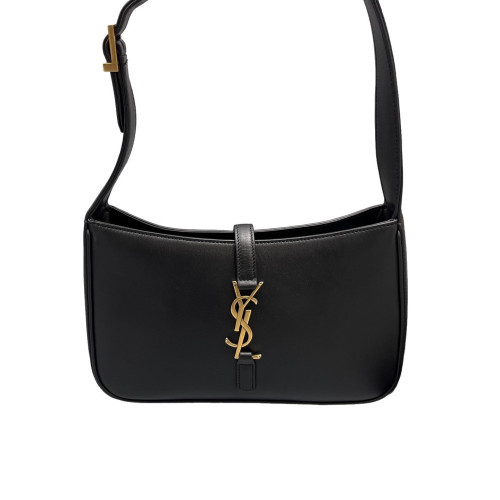 Yves Saint Laurent LE 5 A 7 Hobo Calfskin Black