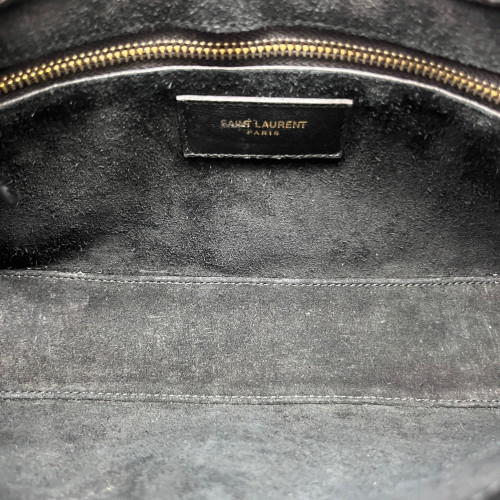 Yves Saint Laurent LE 5 A 7 Hobo Calfskin Black