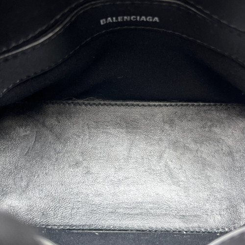 Balenciaga Dome Calfskin Crocodile Embossed White