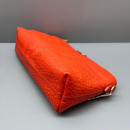 Burberry Crossbody Bag Calfskin Red Orange