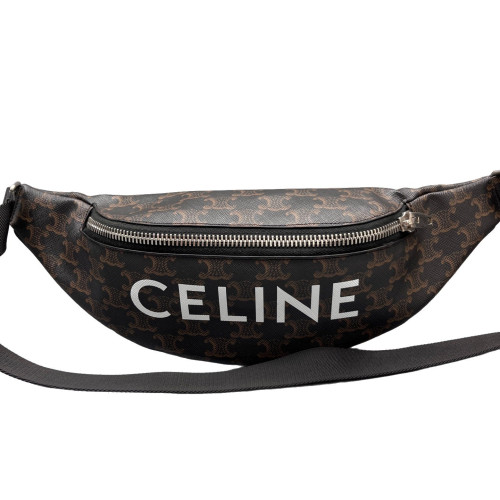 Celine Sling Triomphe Brown Black