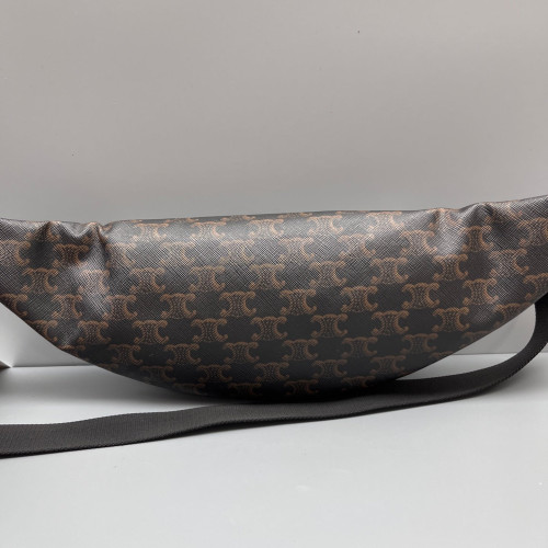 Celine Sling Triomphe Brown Black