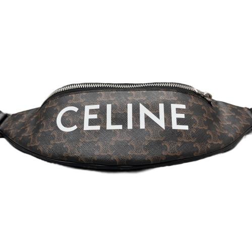 Celine Sling Triomphe Brown Black