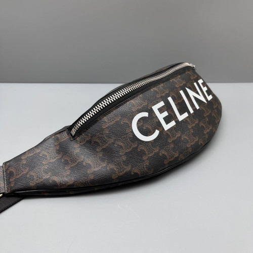 Celine Sling Triomphe Brown Black