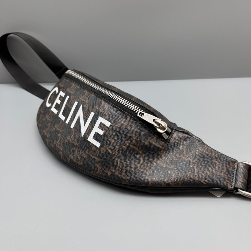 Celine Sling Triomphe Brown Black
