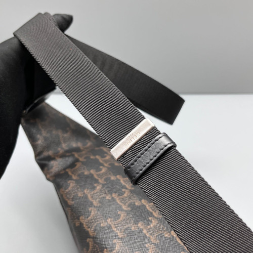 Celine Sling Triomphe Brown Black