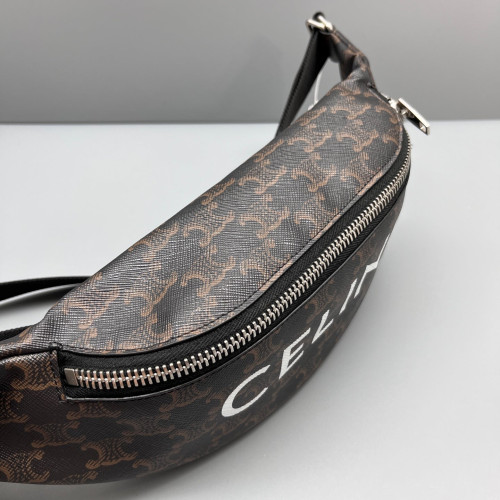 Celine Sling Triomphe Brown Black