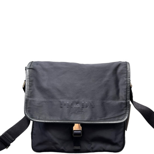 Prada Messenger Nylon Cuir Dark Blue