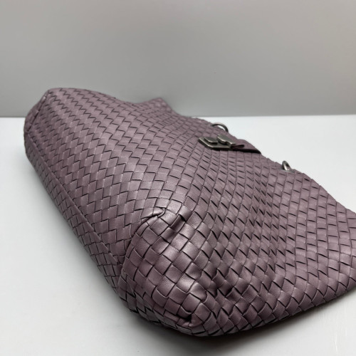 Bottega Veneta Large Cesta Tote Lambskin Intrecciato Nappa Purple