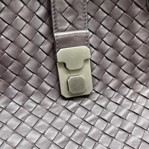 Bottega Veneta Large Cesta Tote Lambskin Intrecciato Nappa Purple