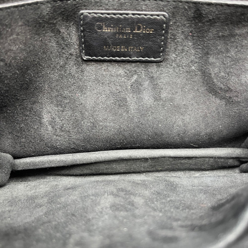 Dior Studded Dioraddict Flap Calfskin Black