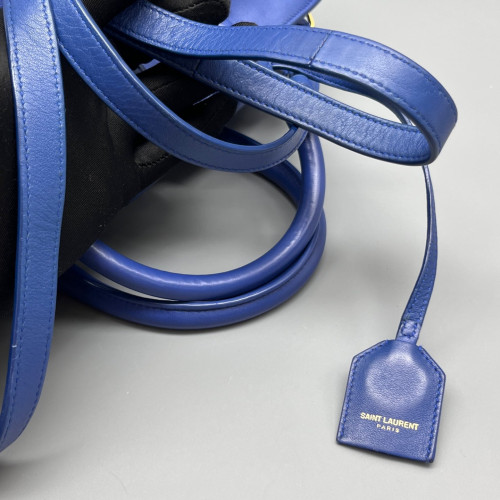 Yves Saint Laurent Small Cabas Chyc Calfskin Blue