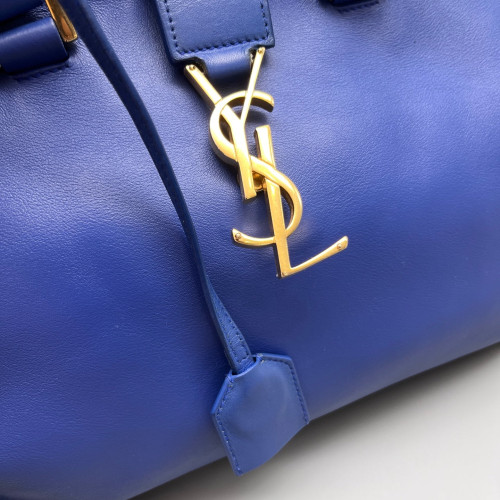 Yves Saint Laurent Small Cabas Chyc Calfskin Blue