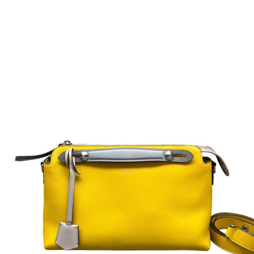 Fendi By The Way Medium Calfskin Yellow Grey Blue