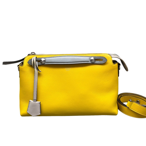 Fendi By The Way Medium Calfskin Yellow Grey Blue