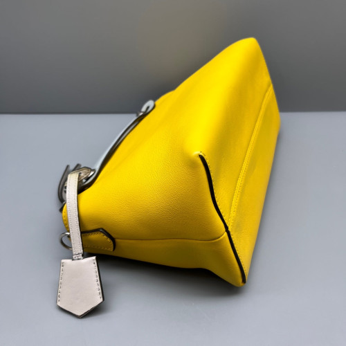 Fendi By The Way Medium Calfskin Yellow Grey Blue