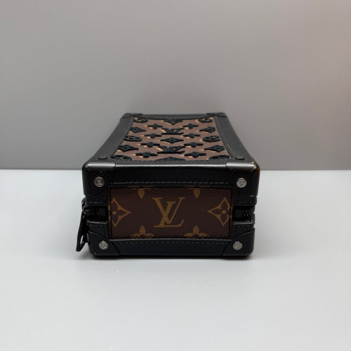 Louis Vuitton Box Bag Monogram Brown Black