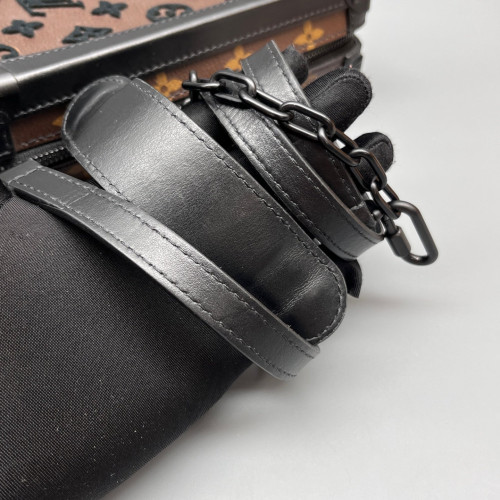 Louis Vuitton Box Bag Monogram Brown Black
