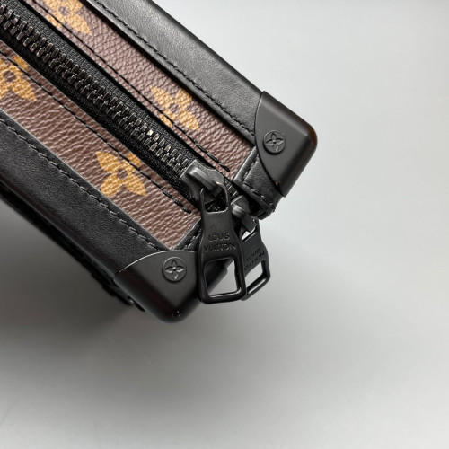 Louis Vuitton Box Bag Monogram Brown Black