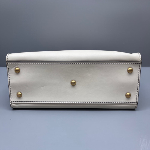 Dior Bee Two-Way Bag Calfskin White
