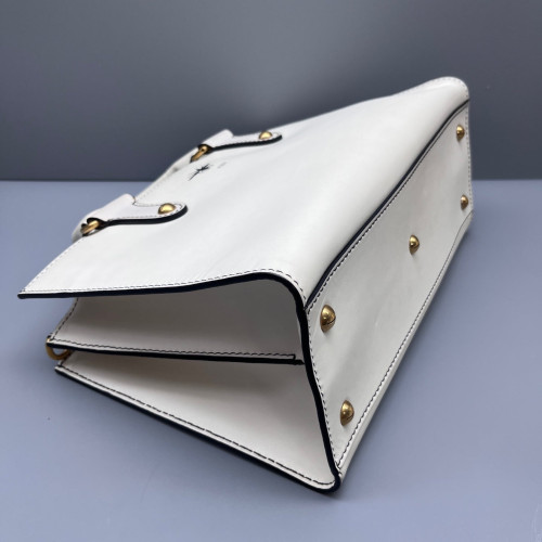 Dior Bee Two-Way Bag Calfskin White
