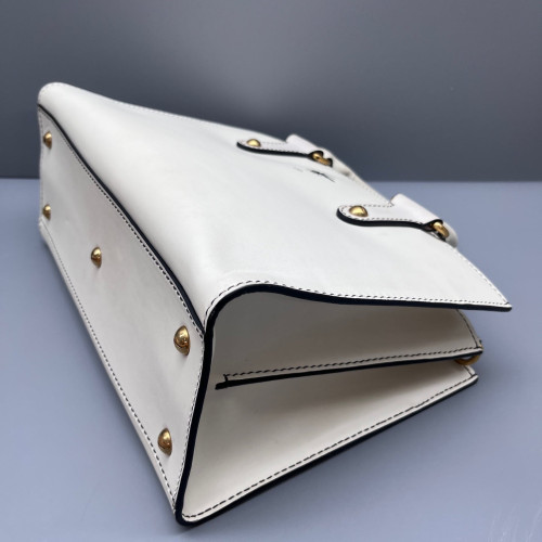 Dior Bee Two-Way Bag Calfskin White