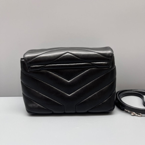 Yves Saint Laurent Flap Bag Soft Calfskin Black