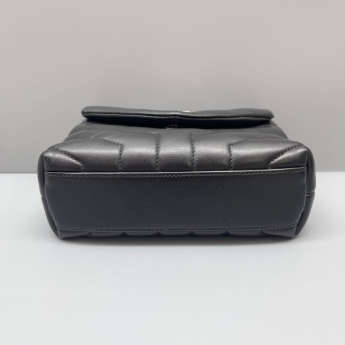 Yves Saint Laurent Flap Bag Soft Calfskin Black