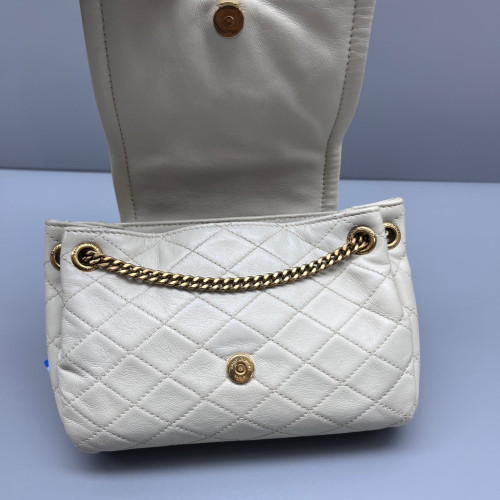 Yves Saint Laurent Mini Nolita Shoulder Bag Calfskin White