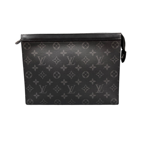 Louis Vuitton Toiletry Pouch 26 Monogram Titanium Monogram Eclipse Black