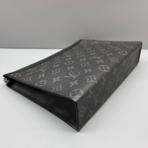 Louis Vuitton Toiletry Pouch 26 Monogram Titanium Monogram Eclipse Black