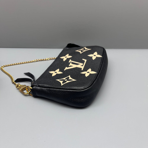Louis Vuitton Pochette Mini Accessories Monogram Empreinte Black