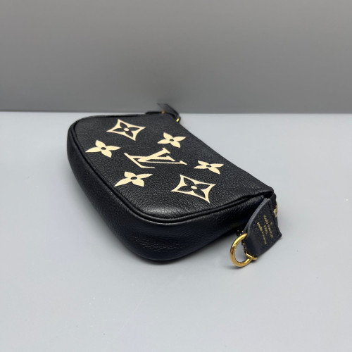 Louis Vuitton Pochette Mini Accessories Monogram Empreinte Black
