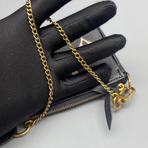 Louis Vuitton Pochette Mini Accessories Monogram Empreinte Black