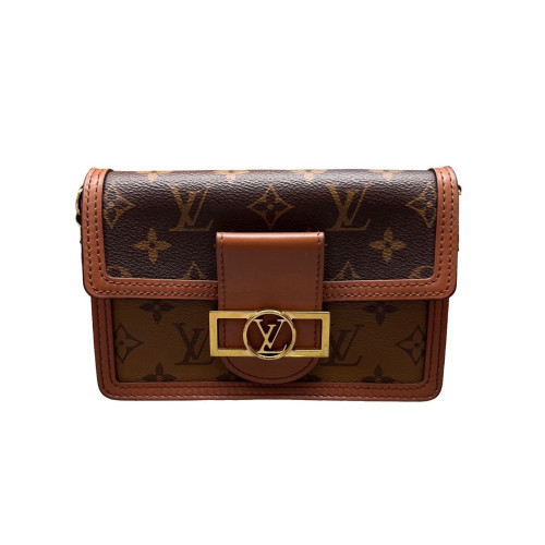 Louis Vuitton Dauphine Chain Wallet Monogram Brown