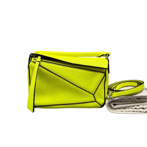 Loewe Mini Puzzle Calfskin Green