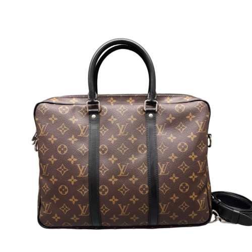 Louis Vuitton Porte Documents Voyage PM Monogram Brown