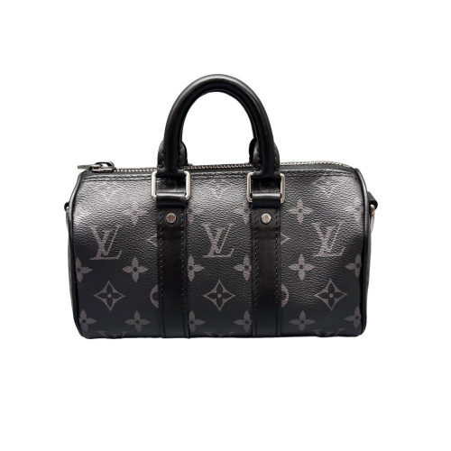 Louis Vuitton Keepall 25 Monogram Eclipse Black