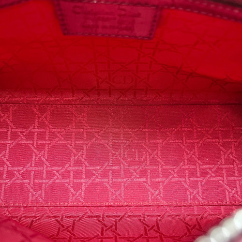 Dior Medium Lady Dior Patent Calfskin Red