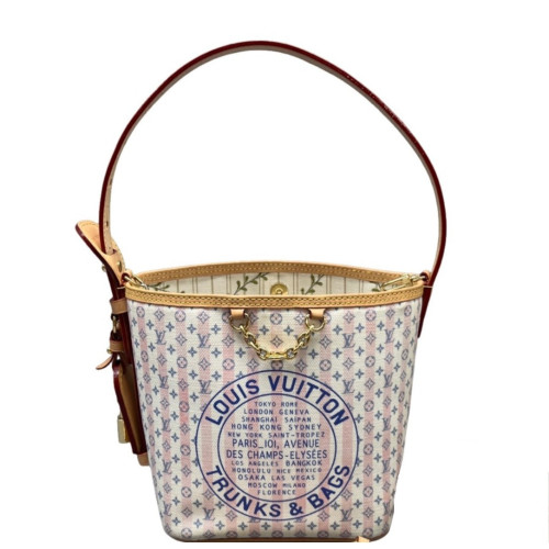 Louis Vuitton All In Bb Monogram Idylle White Pink