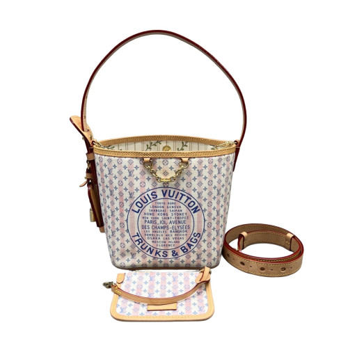 Louis Vuitton All In Bb Monogram Idylle White Pink