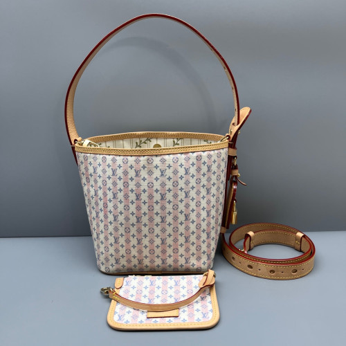 Louis Vuitton All In Bb Monogram Idylle White Pink