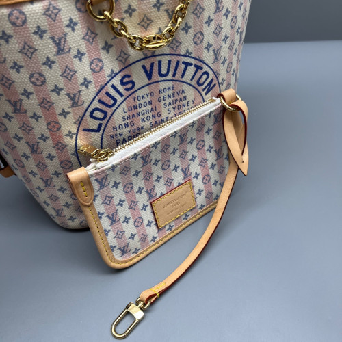 Louis Vuitton All In Bb Monogram Idylle White Pink