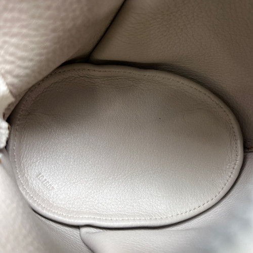 Loewe Bunny Shoulder Bag Grained Calfskin White