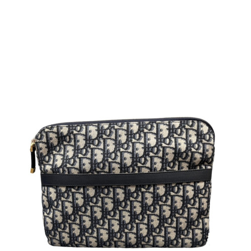 Dior Bill Pouch Oblique Blue Beige